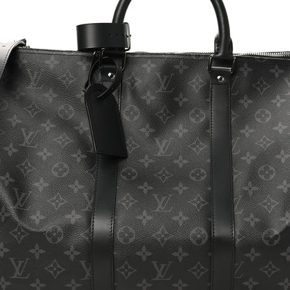 Louis Vuitton Monogram Eclipse Keepall Bandouliere 55 7 of 9