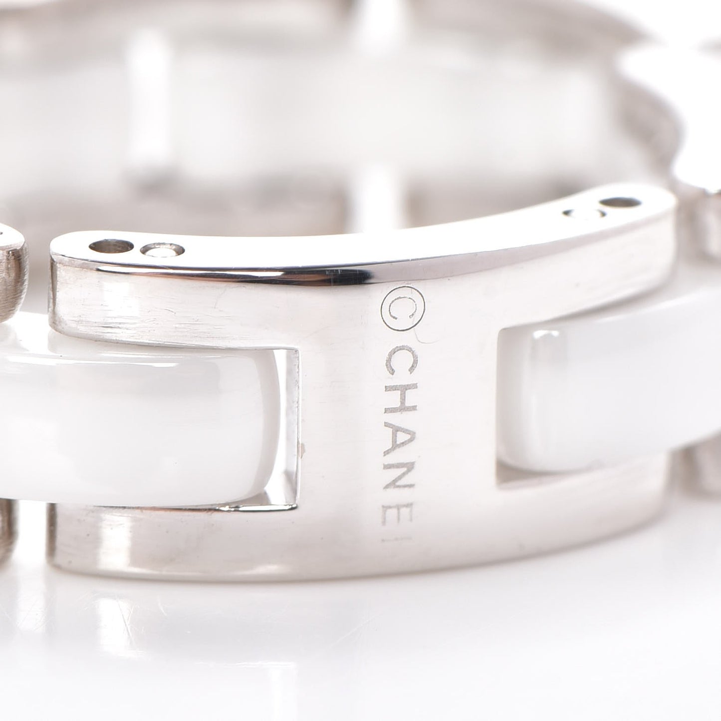 18K White Gold Ceramic Medium Ultra Ring 8.5 White