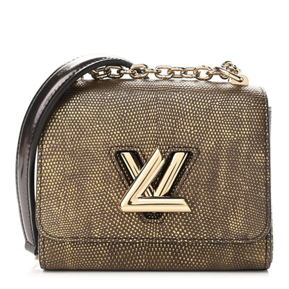 Louis Vuitton Lizard Twist Shoulder Bag Mini Gold 3 of 10