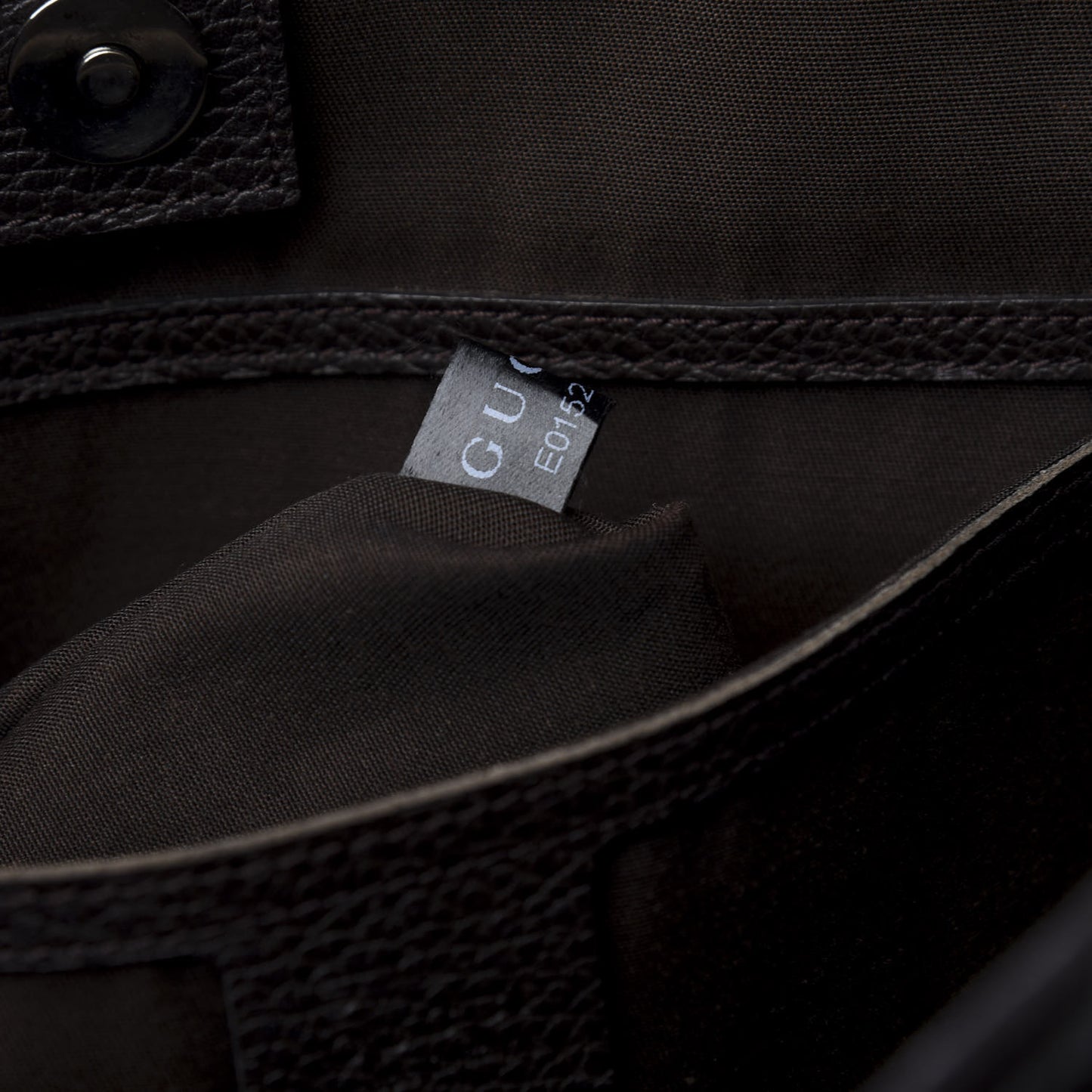 Denim Dollar Calfskin GG Monogram Medium Joy Tote Brown