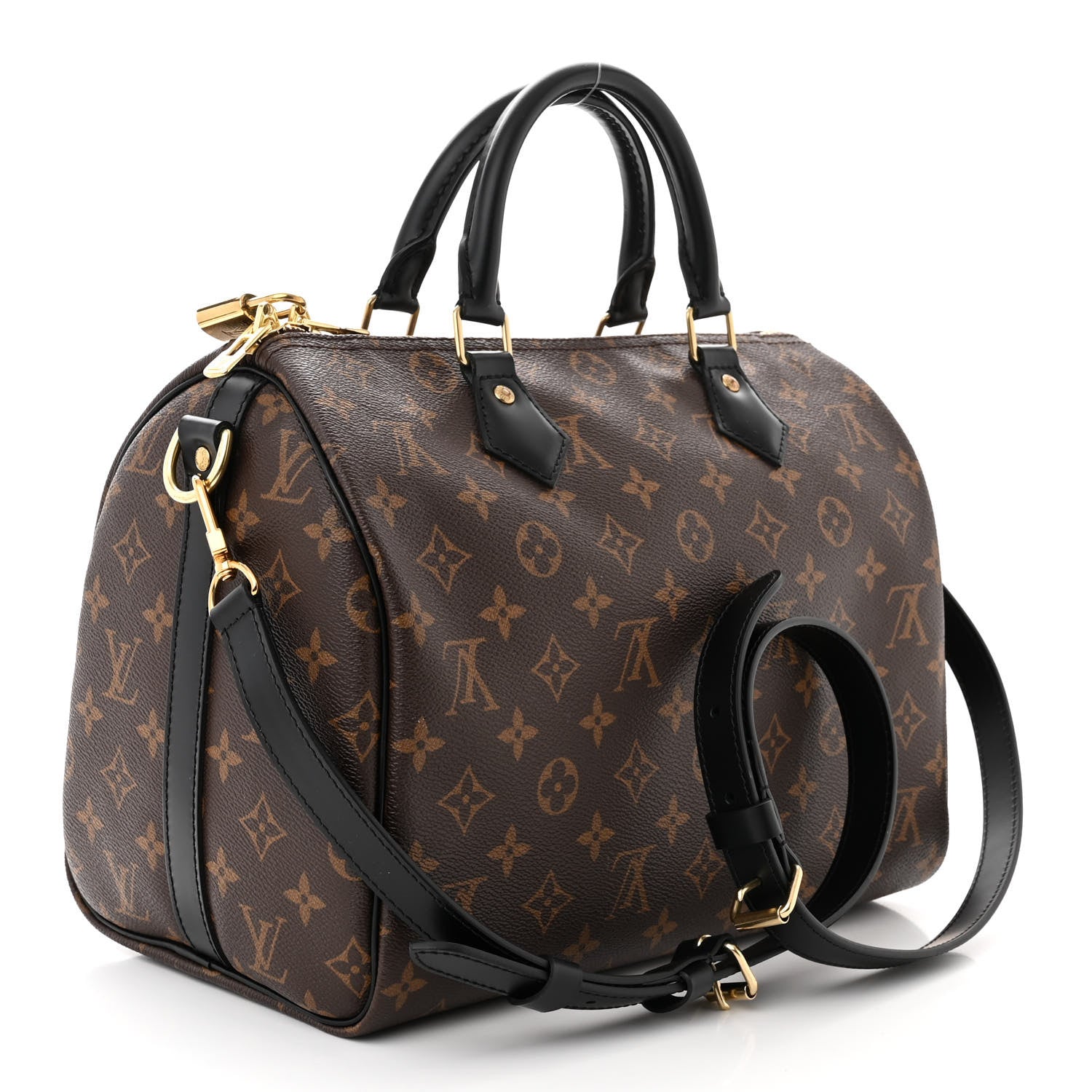 Louis Vuitton Monogram My World Tour Speedy Bandouliere 30 Black 3 of 11