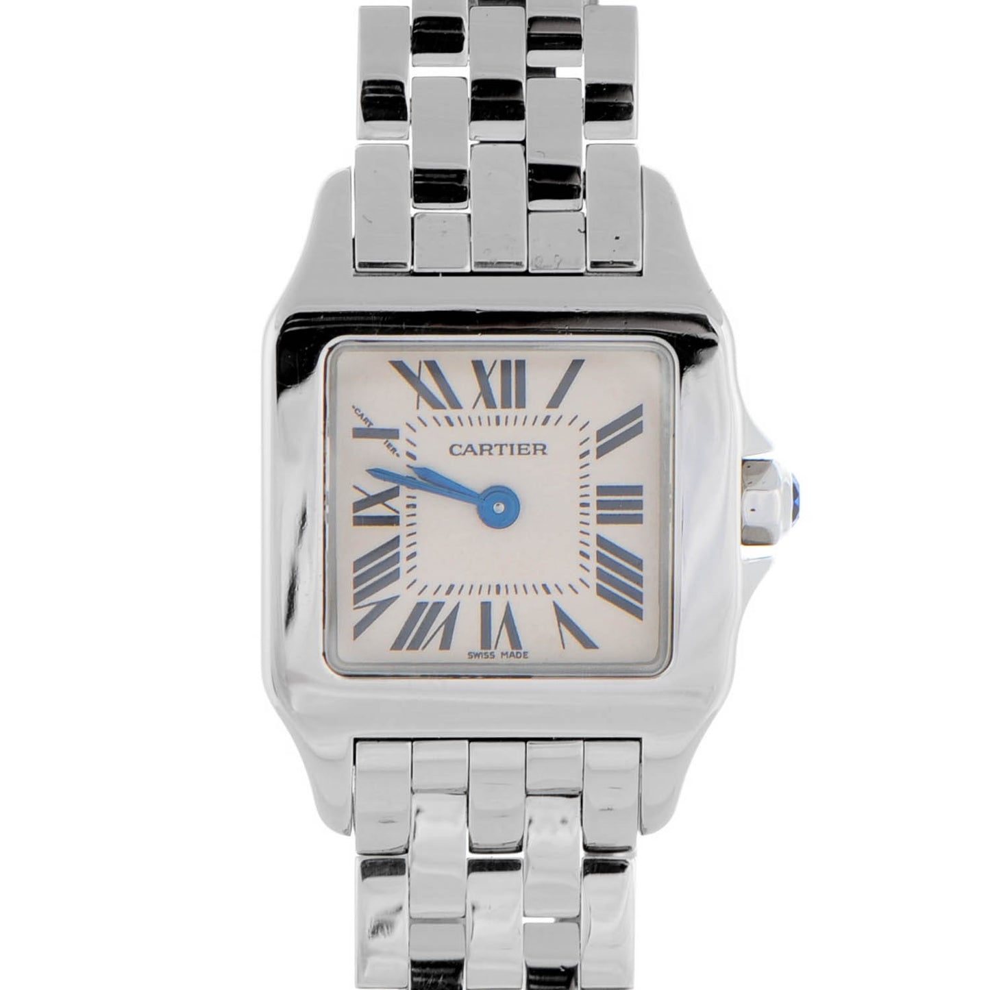 Stainless Steel 20mm Santos Demoiselle Quartz Watch