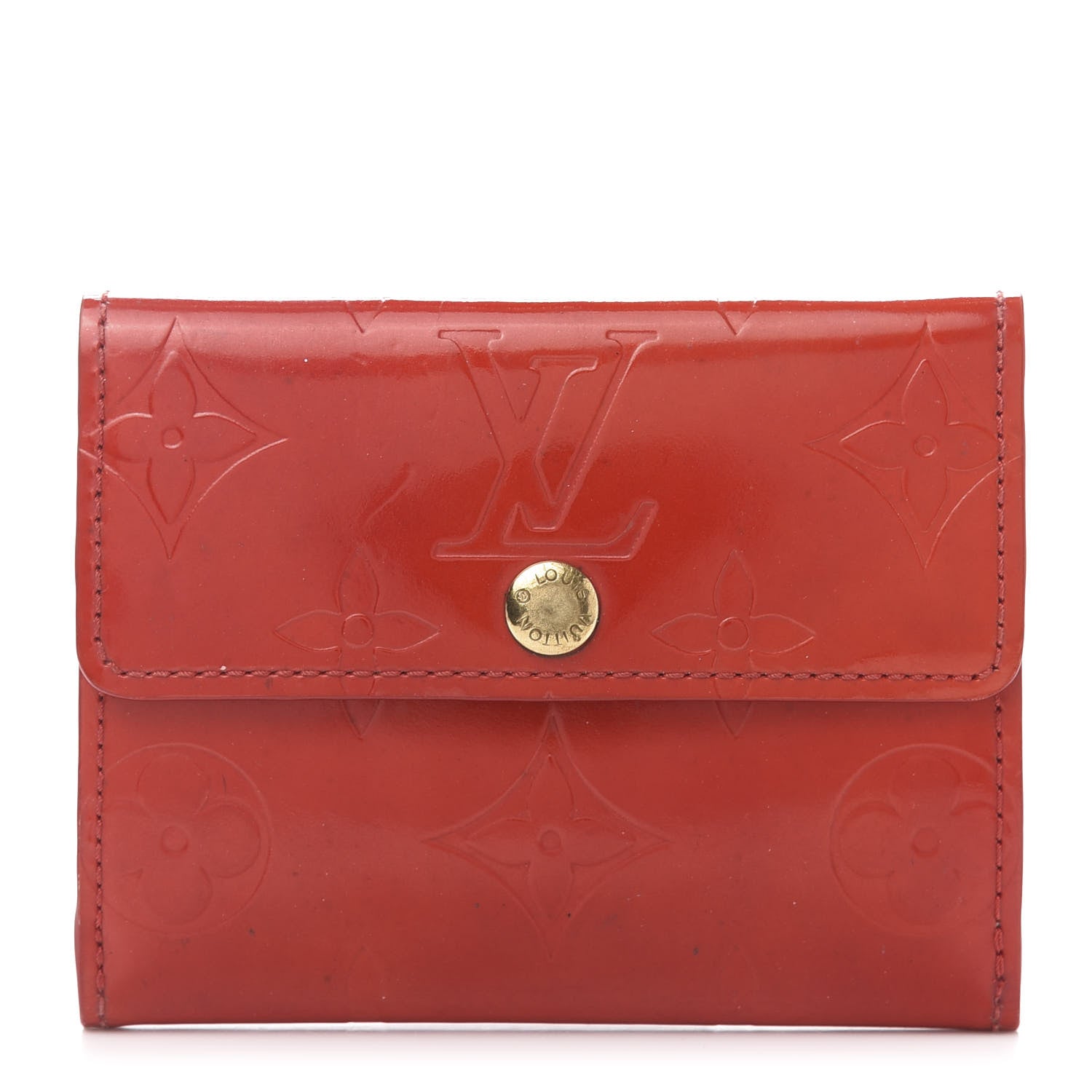 Louis Vuitton Vernis Elise Wallet Pomme D'Amour 1 of 12