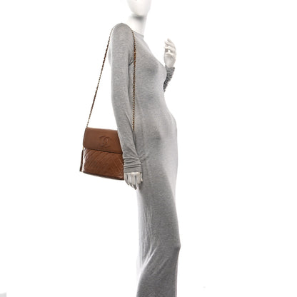 Chanel Lambskin Quilted CC Tassel Shoulder Bag Brown 2 of 10