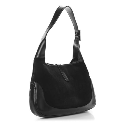 Gucci Monogram Small Jackie O Hobo Black 3 of 10