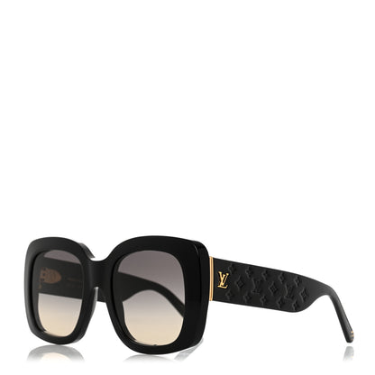 Louis Vuitton Square LV Empreinte Square Sunglasses Z1611W Black 1 of 7
