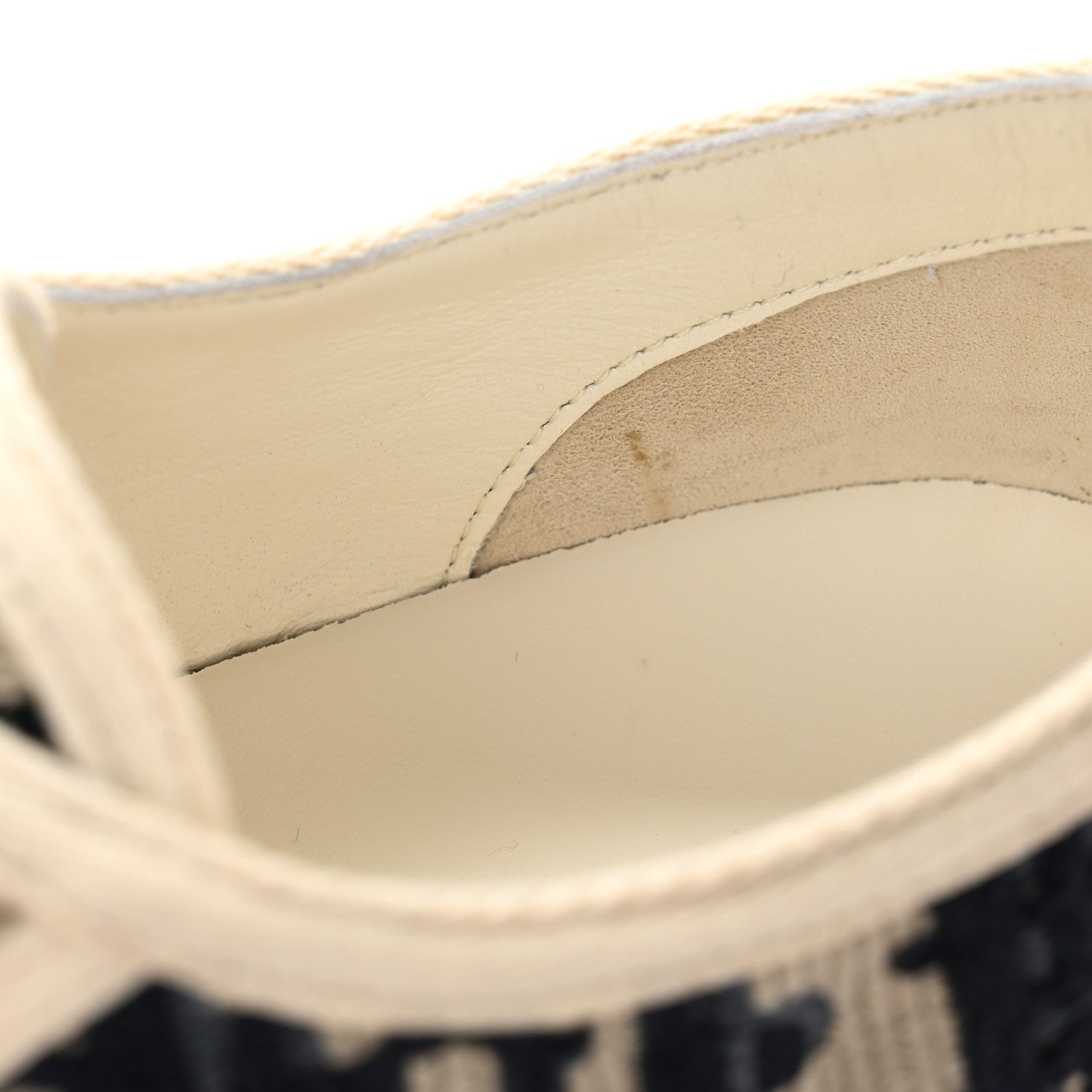 Christian Dior Canvas Oblique Walk'N'Dior Low Top Sneakers 38 Deep Blue 10 of 11