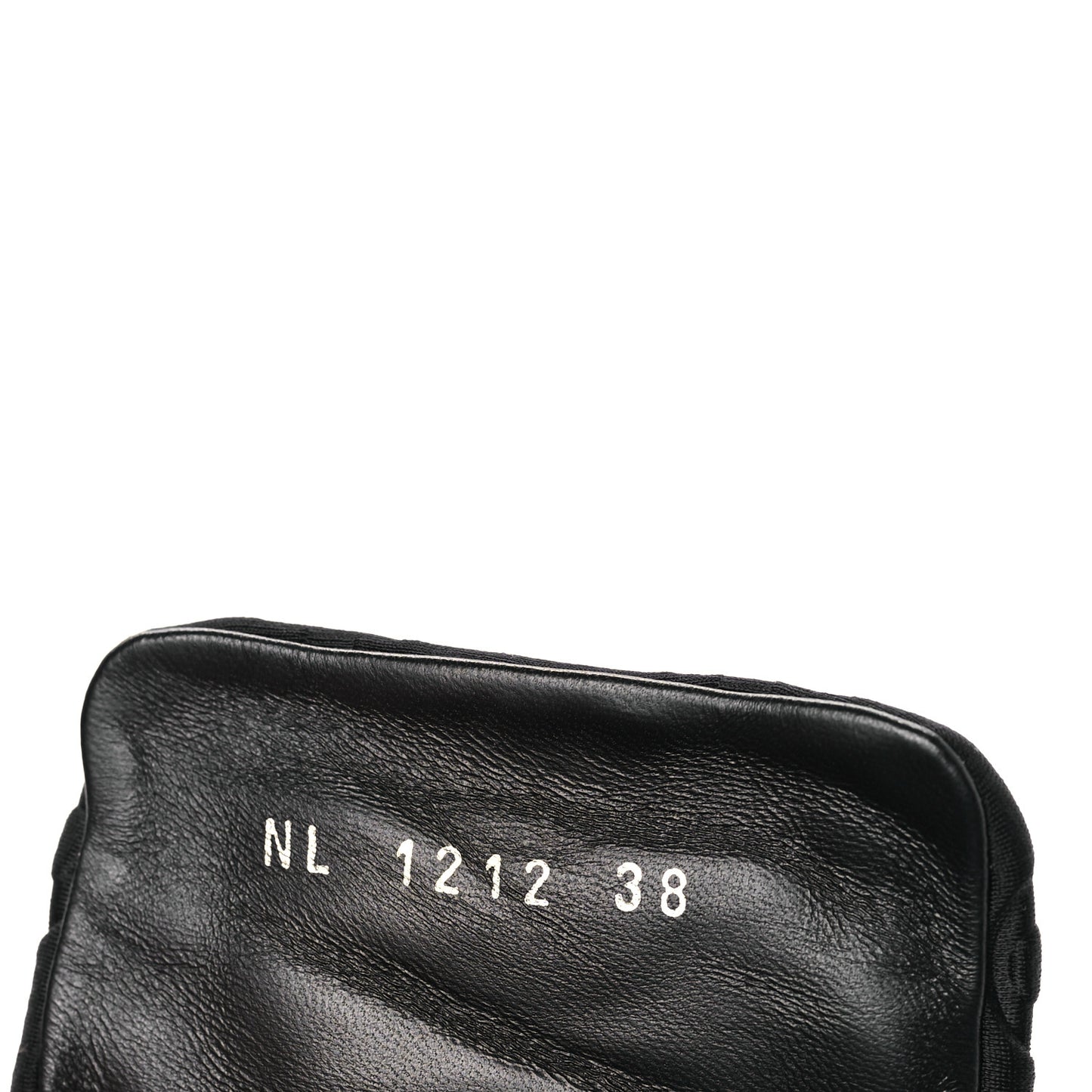 Technical Fabric Embossed Monogram Pool Pillow Comfort Mules 38 Black