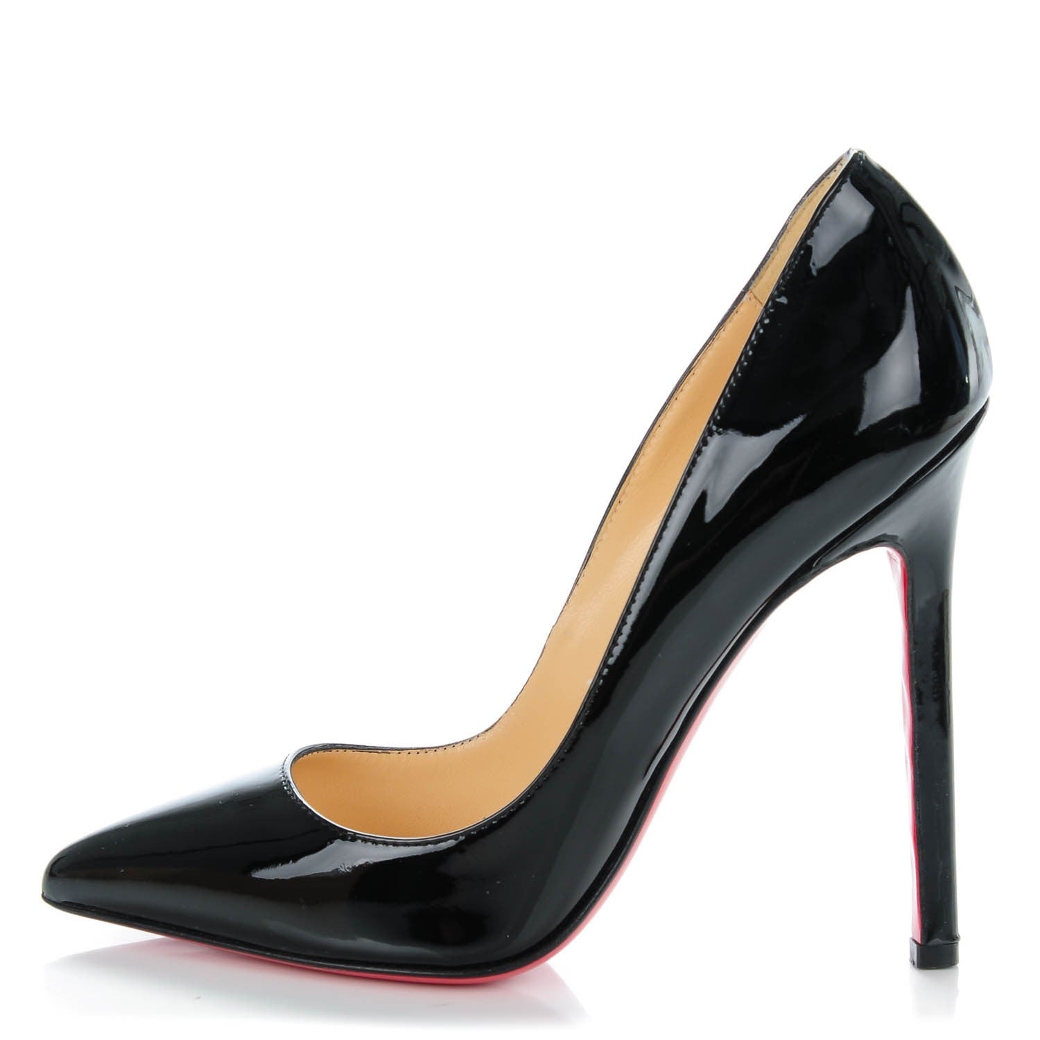Christian Louboutin Patent Pigalle 120 Pumps 34 Black 1 of 7