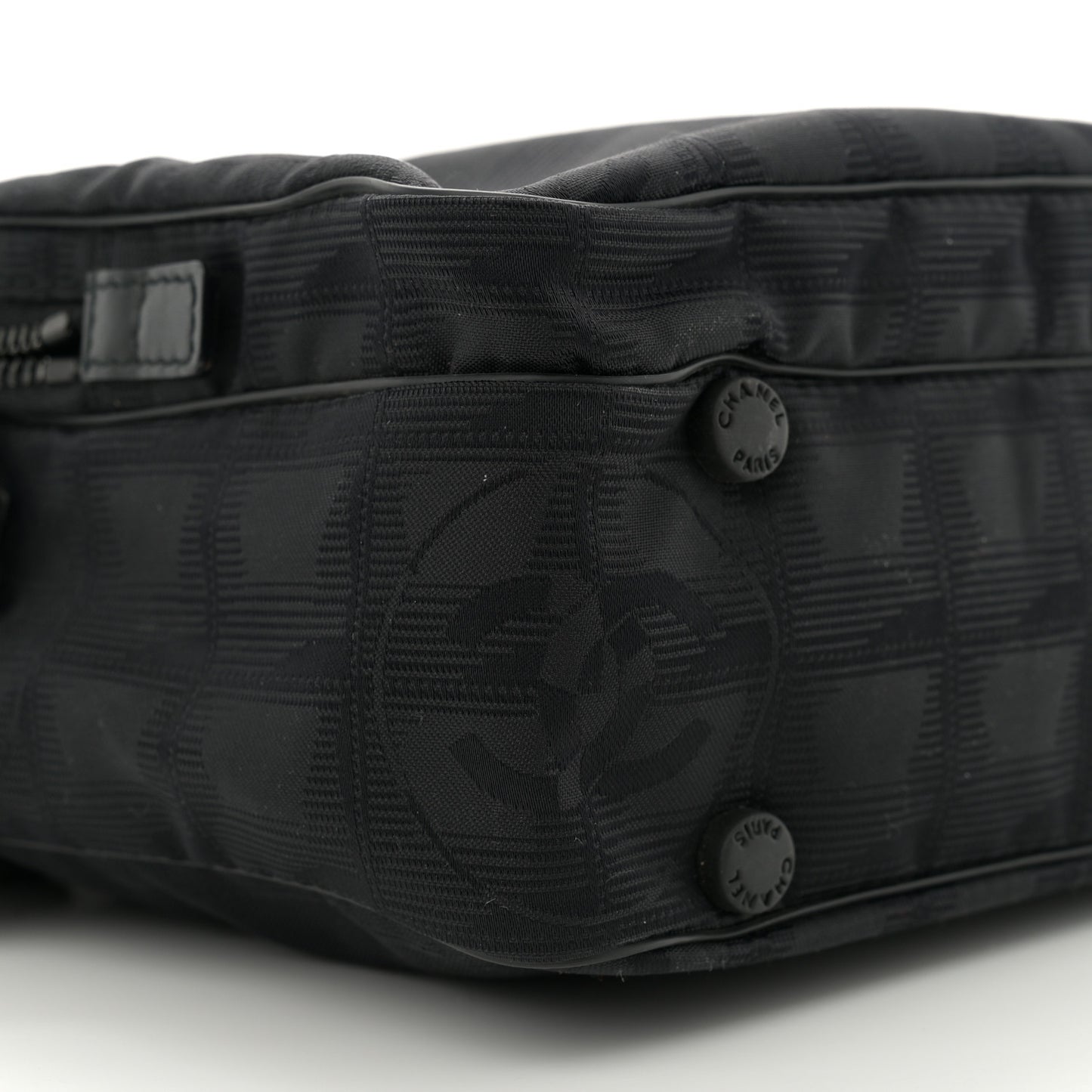 Nylon Travel Shoulder Bag Black