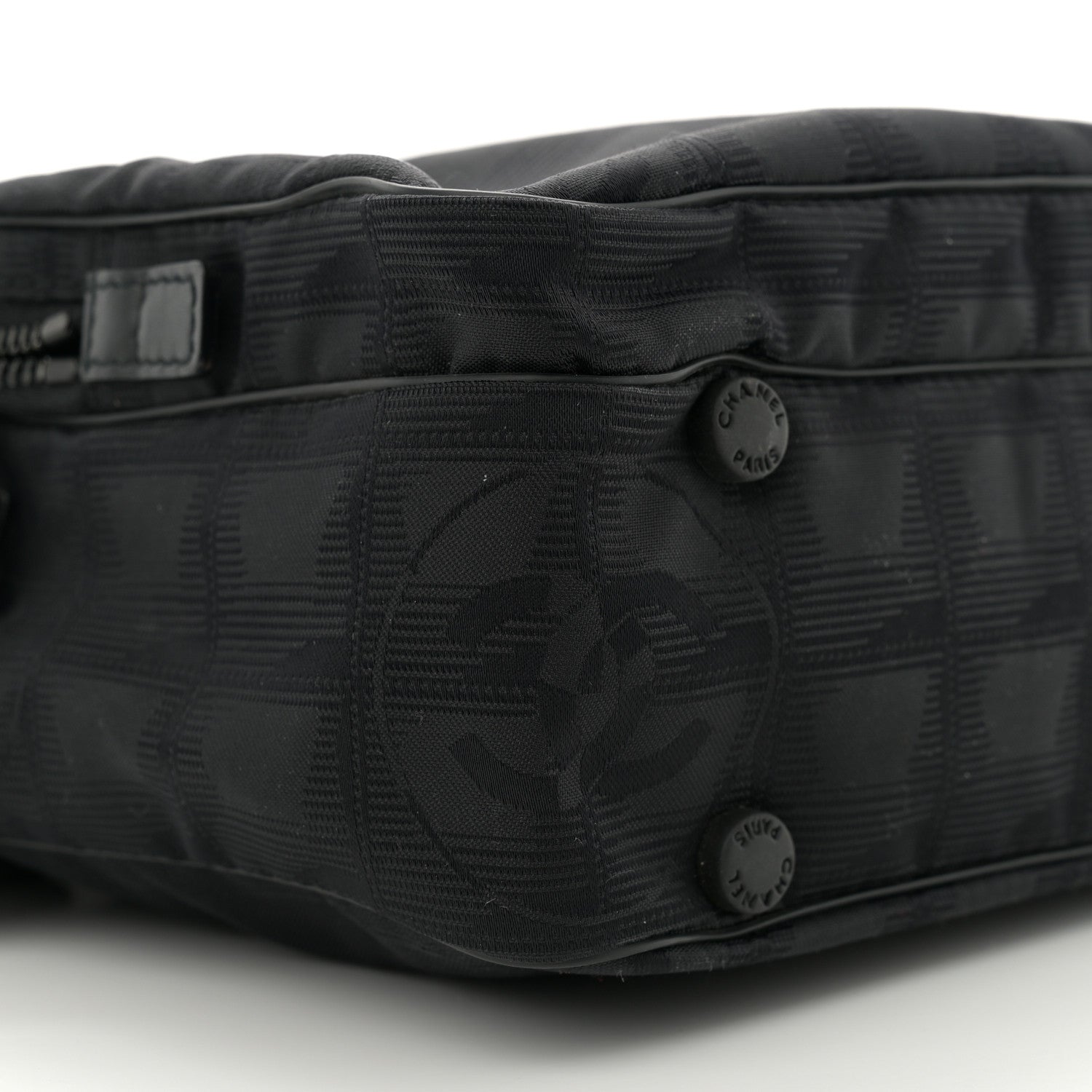 Chanel Nylon Travel Shoulder Bag Black 9 of 11