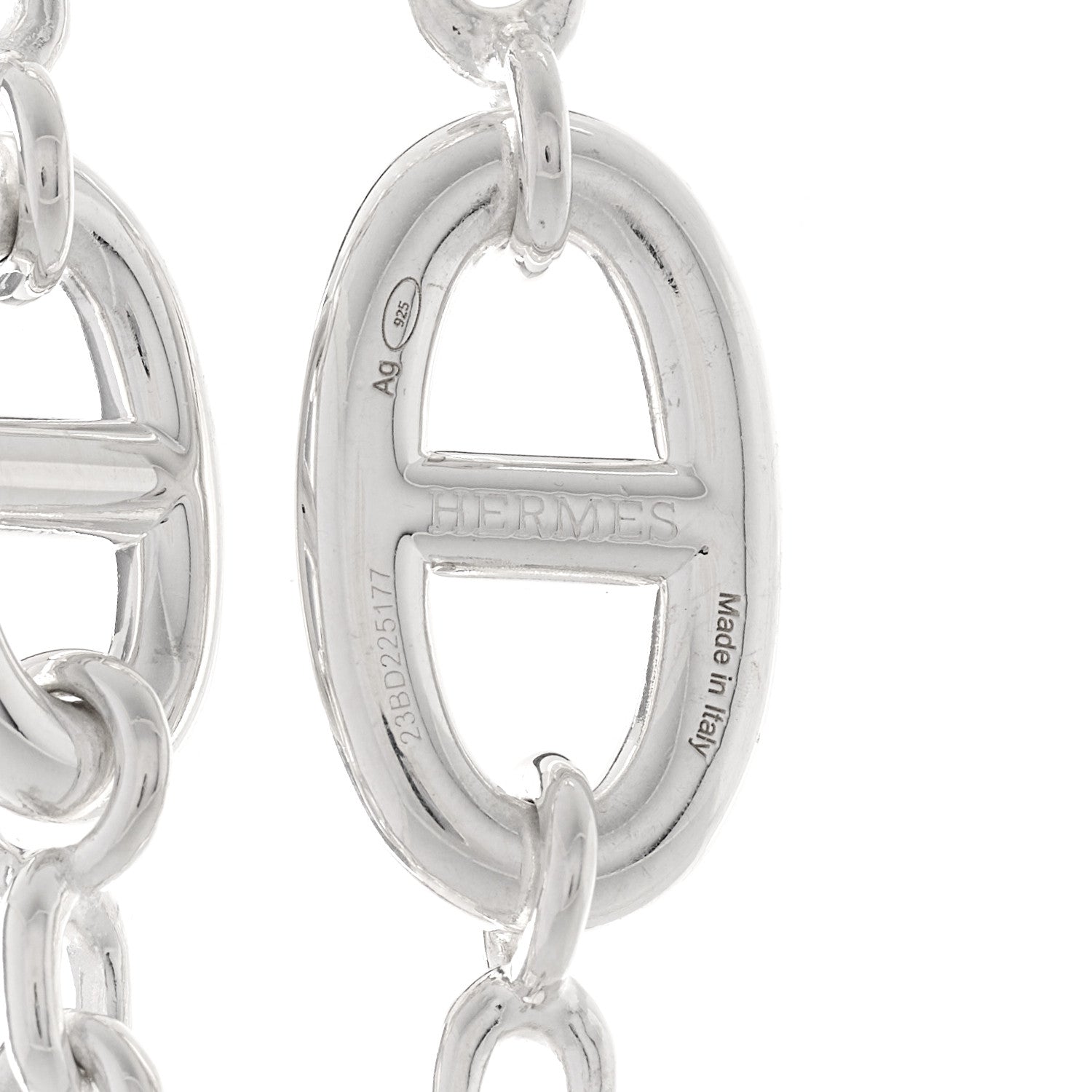 Hermes Sterling Silver Farandole Necklace 120 5 of 6