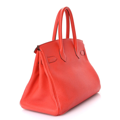 Hermes Togo Birkin 30 Orange Poppy 3 of 12