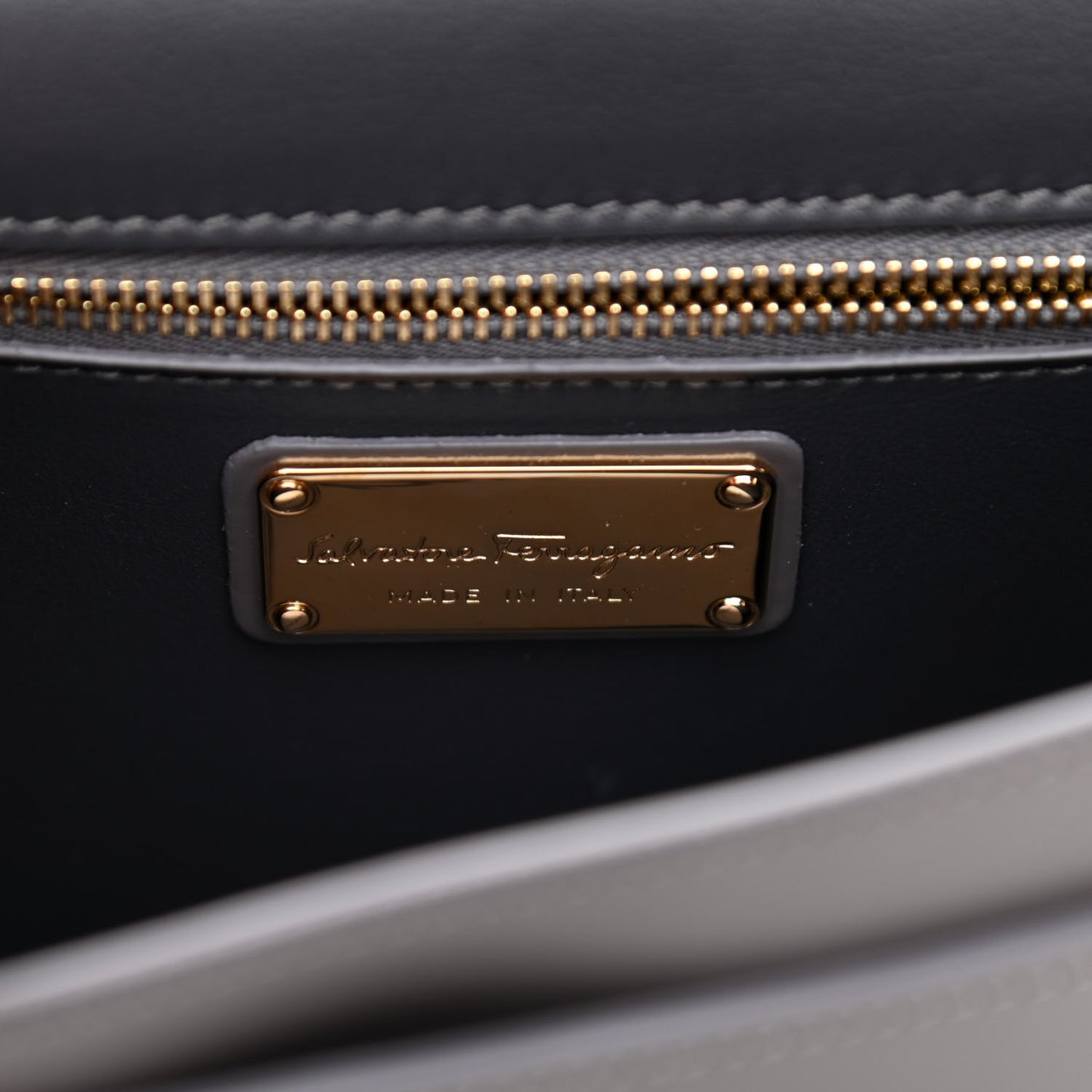 Smooth Calfskin Anna Shoulder Bag Urban Grey