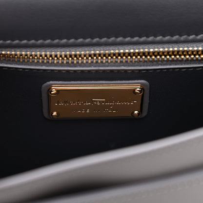 Salvatore Ferragamo Smooth Calfskin Anna Shoulder Bag Urban Grey 6 of 8