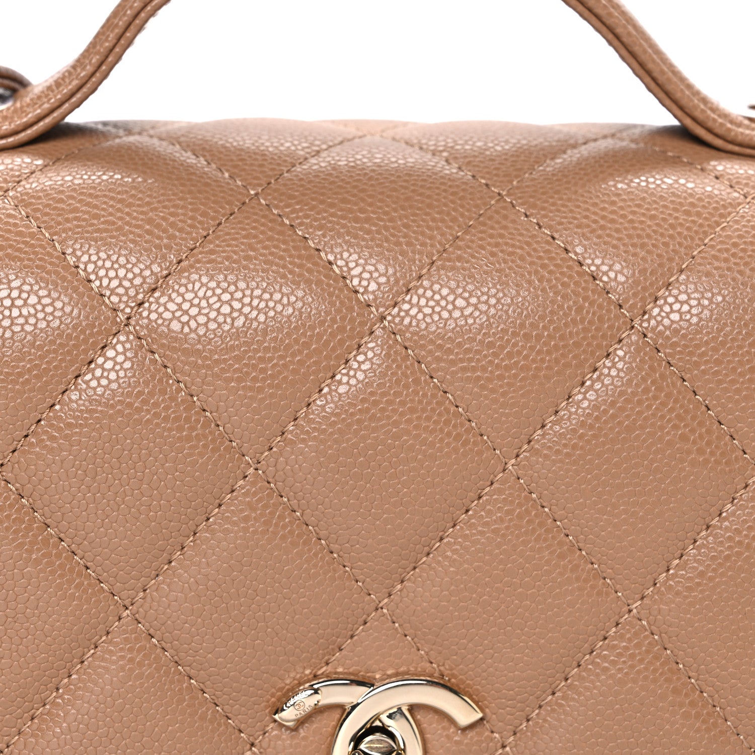 Chanel Caviar Quilted Medium Business Affinity Flap Beige 8 of 11