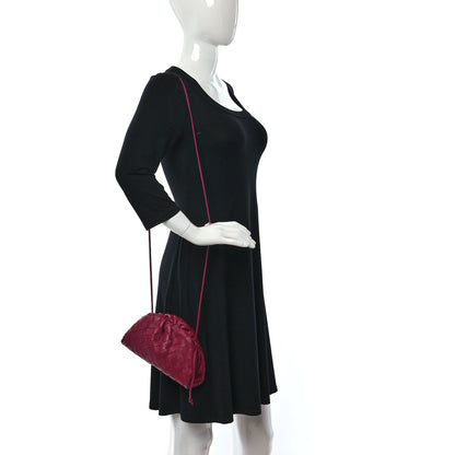 Bottega Veneta Nappa Intrecciato The Mini Pouch Amaranto 2 of 9