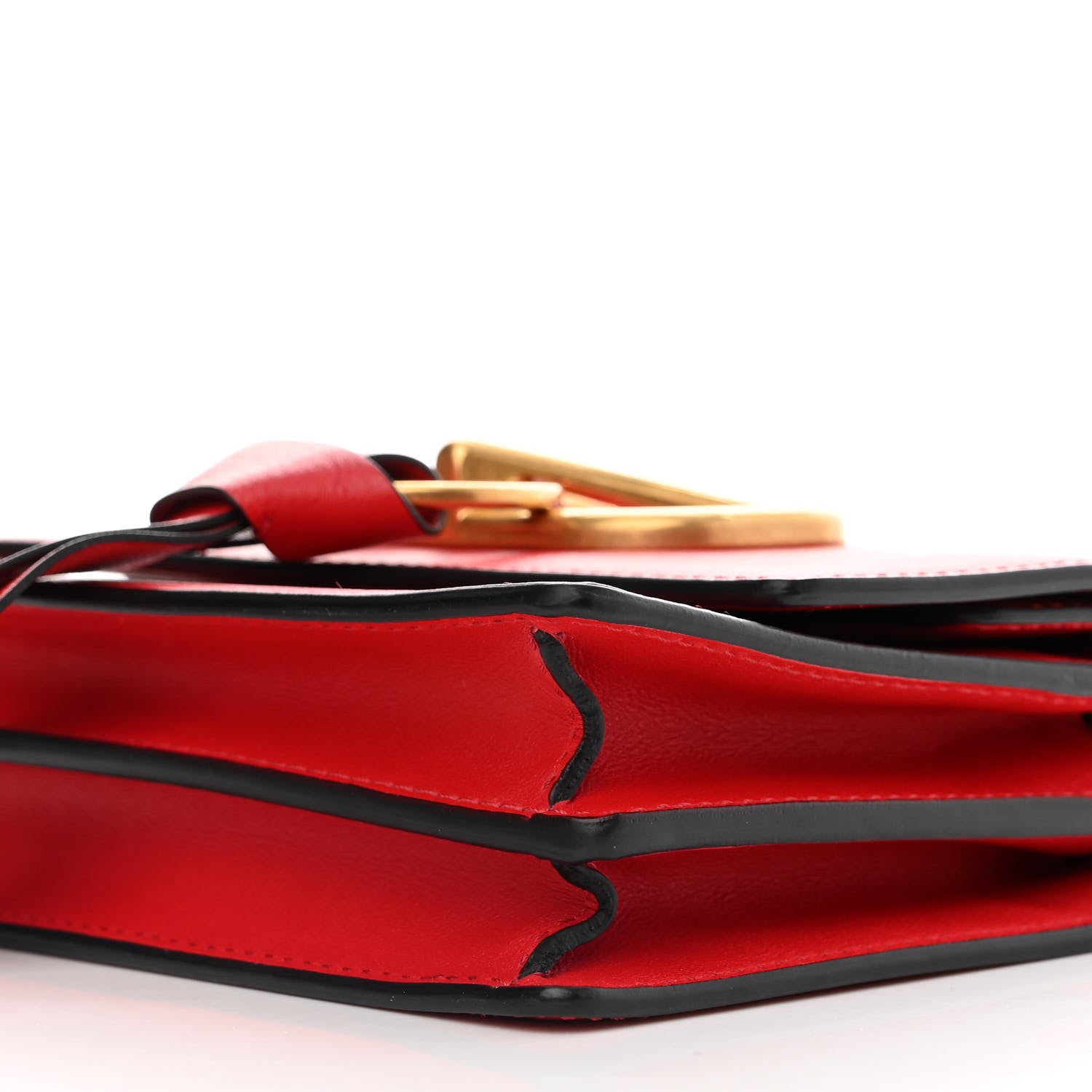 Valentino Garavani Smooth Calfskin Mini Vring Crossbody Bag Rouge Pur 9 of 9