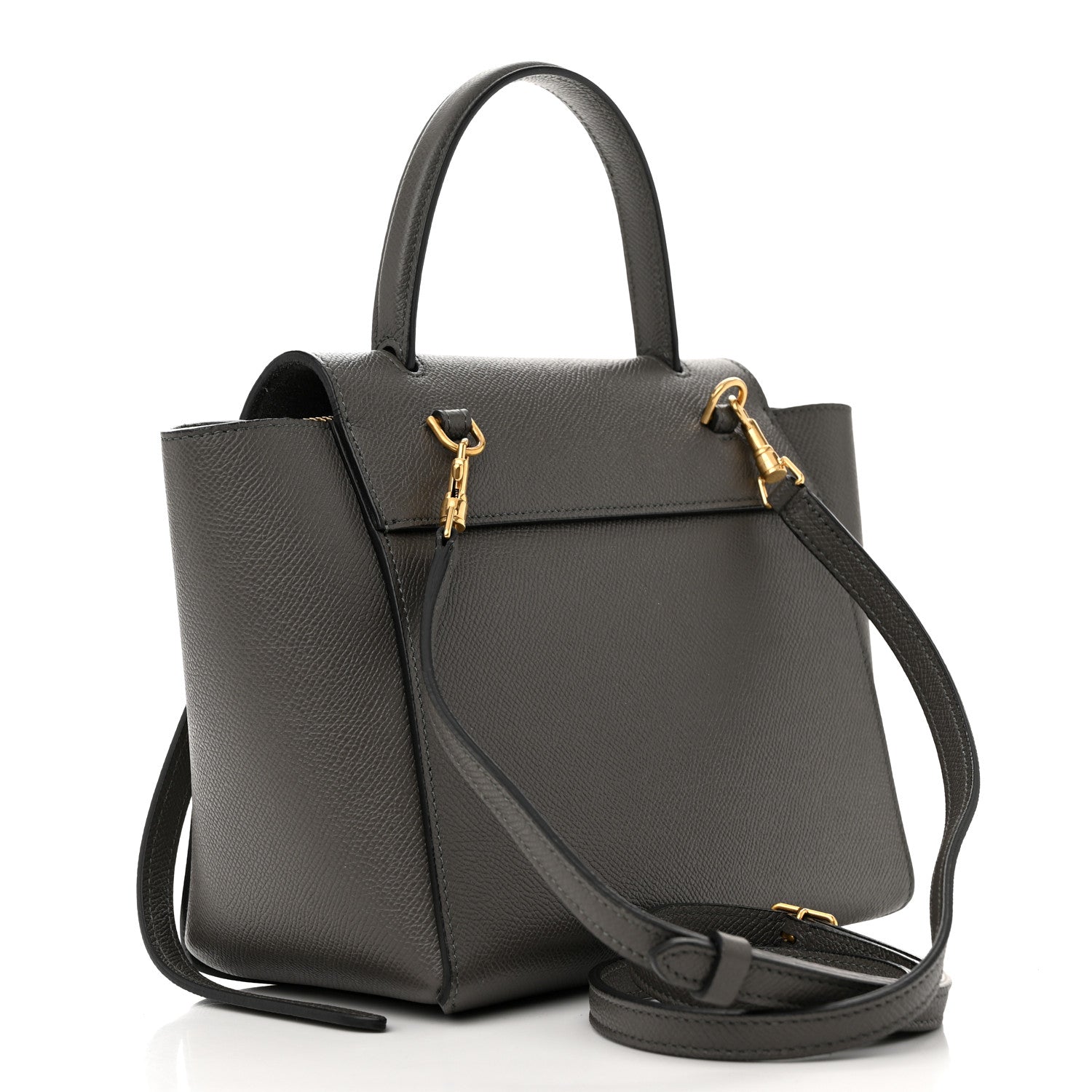 Celine Grained Calfskin Nano Belt Bag Grey 3 of 11