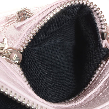 Balenciaga Agneau Giant 12 Silver Hardware M Porte-Monnaie Coin Purse Rose Poudre 9 of 11