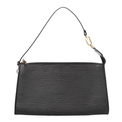 Louis Vuitton Epi Pochette Accessories 24 Black 1 of 7