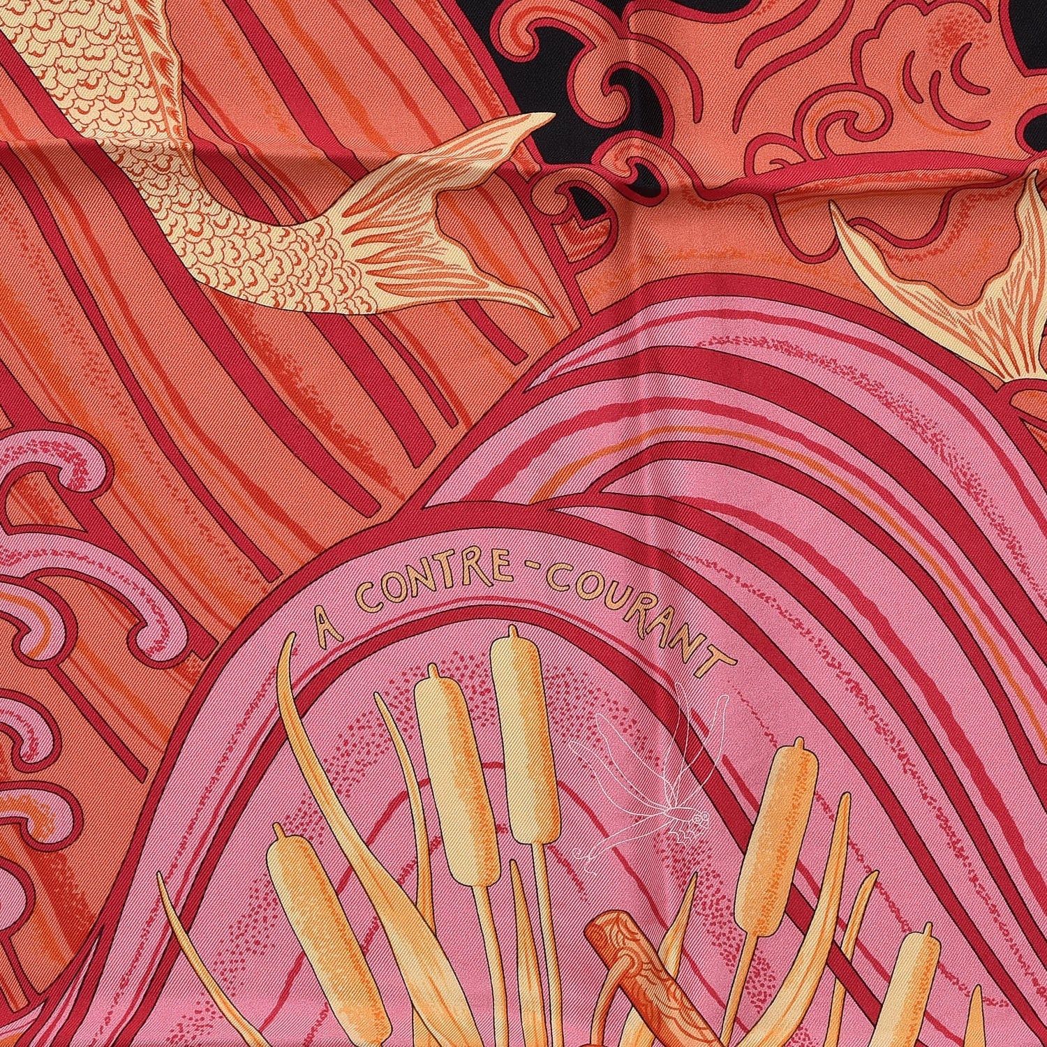 Hermes Silk A Contres Courant Scarf 90 4 of 9