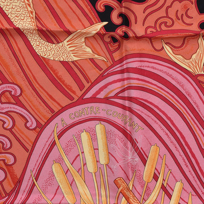 Hermes Silk A Contres Courant Scarf 90 4 of 9