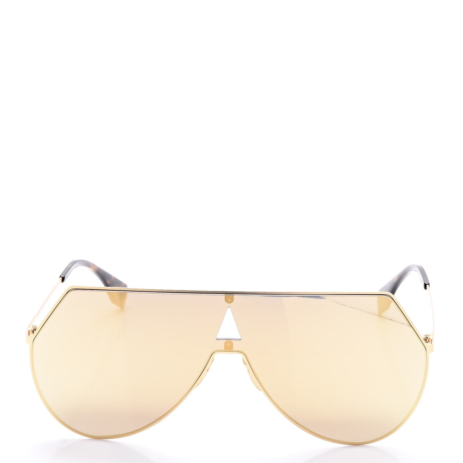 Fendi Metal Mirrored Eyeline Sunglasses FF 0193/S Matte Gold 2 of 9