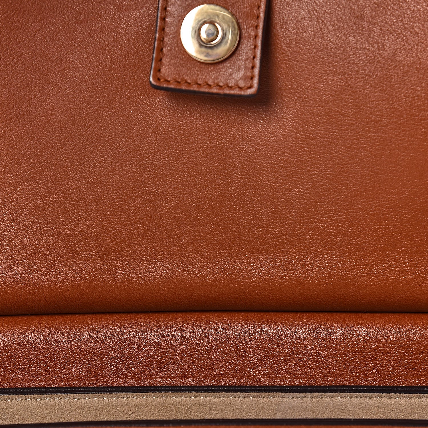 Chloe Suede Calfskin Medium Faye Shoulder Bag Tobacco 14 of 19
