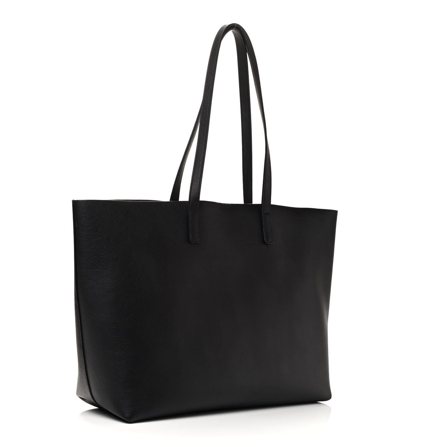 Saint Laurent Calfskin Large Shopping Tote Black 3 of 9