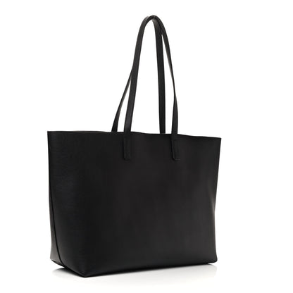 Saint Laurent Calfskin Large Shopping Tote Black 3 of 9