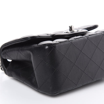 Chanel Lambskin Quilted Mini Square Flap Black 5 of 12