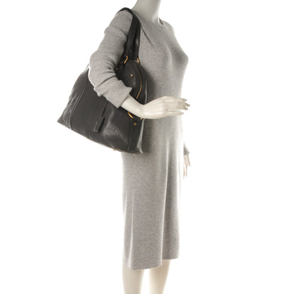 Saint Laurent Calfskin Oversized Muse Dark Grey 2 of 10