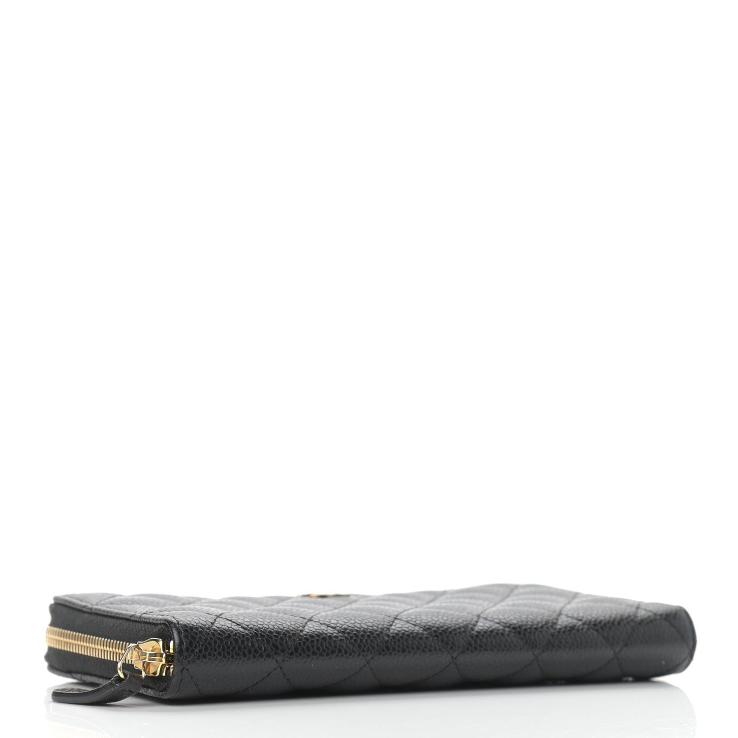 Chanel Caviar Quilted Large Gusset Zip Around Wallet Black 4 of 9