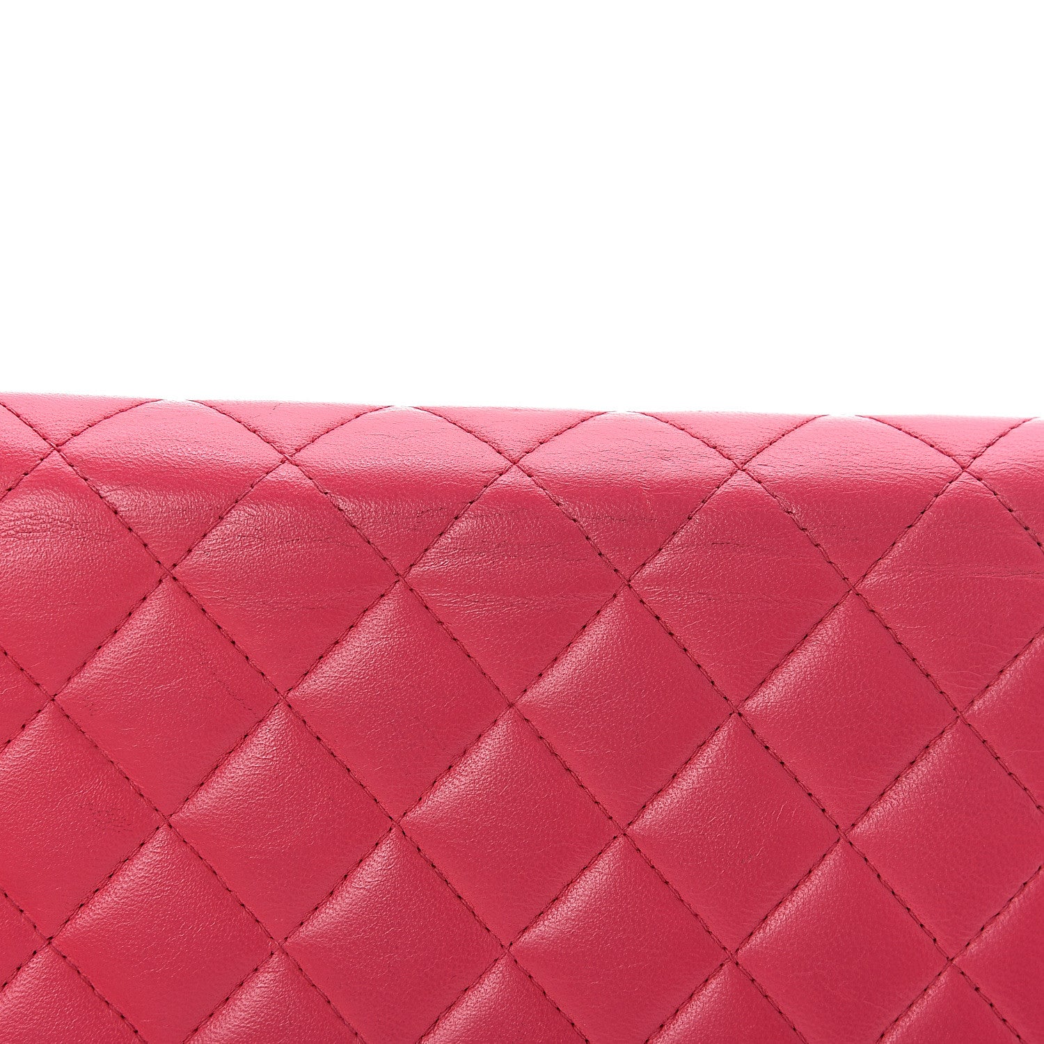 Chanel Lambskin Quilted Boy Wallet On Chain WOC Fuchsia 15 of 20