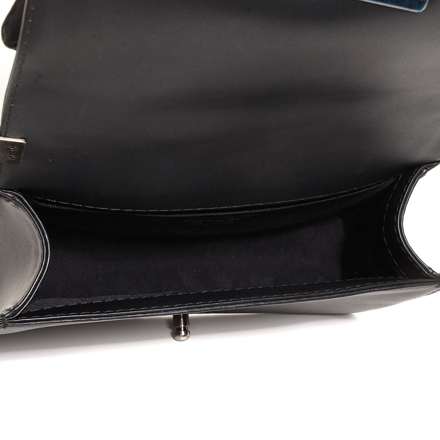 Calfskin Quilted Medium Boy Flap Black
