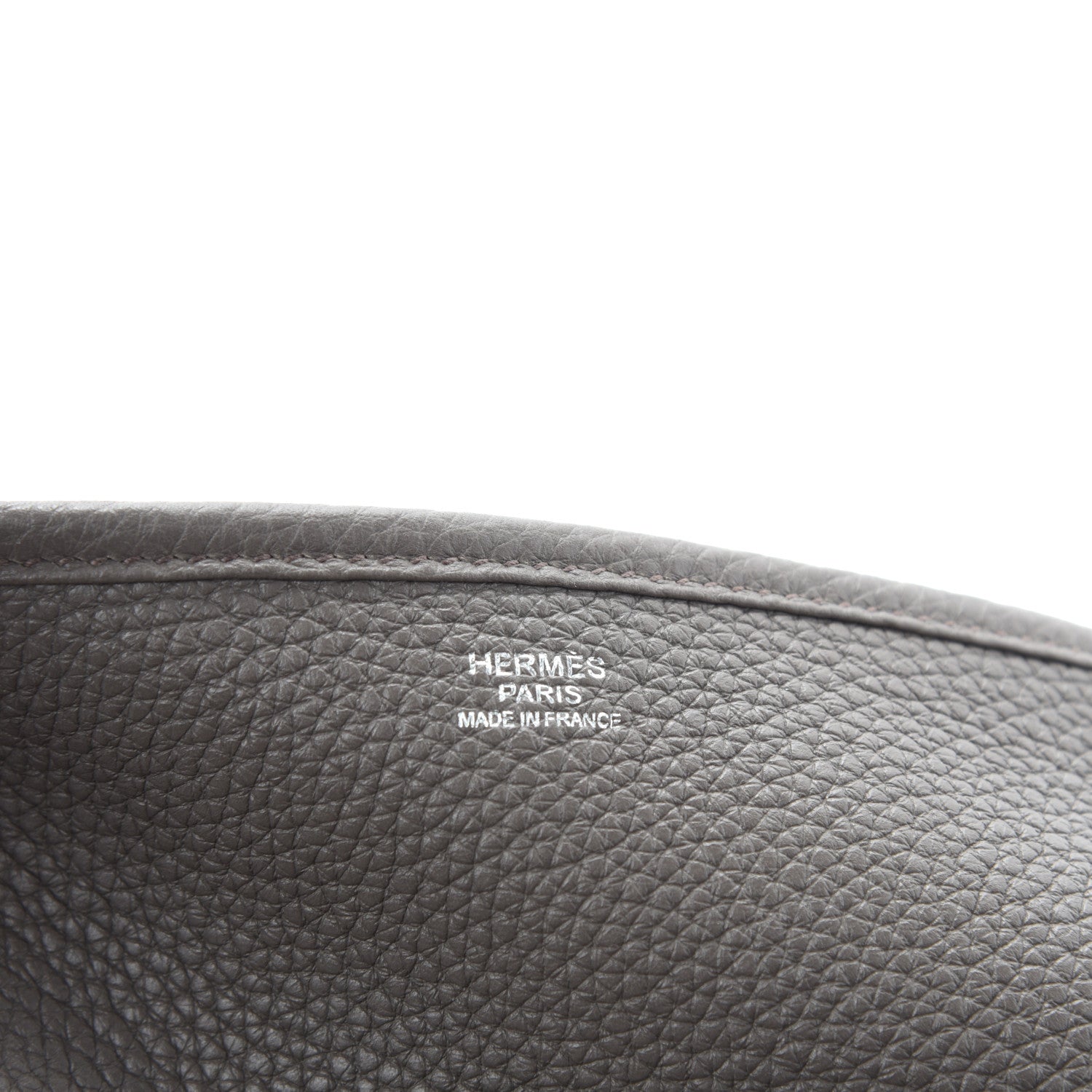 Hermes Taurillon Clemence Evelyne III TGM Etain 8 of 10