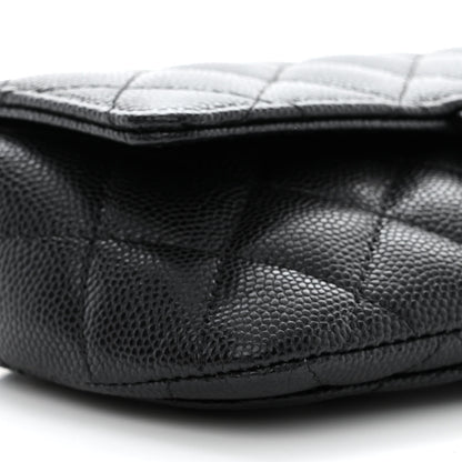 Chanel Caviar Quilted Glasses Case With Chain Black 10 of 12