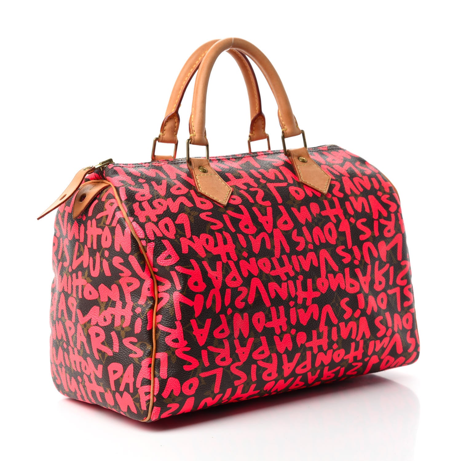 Louis Vuitton Monogram Graffiti Speedy 30 Fuchsia 3 of 12