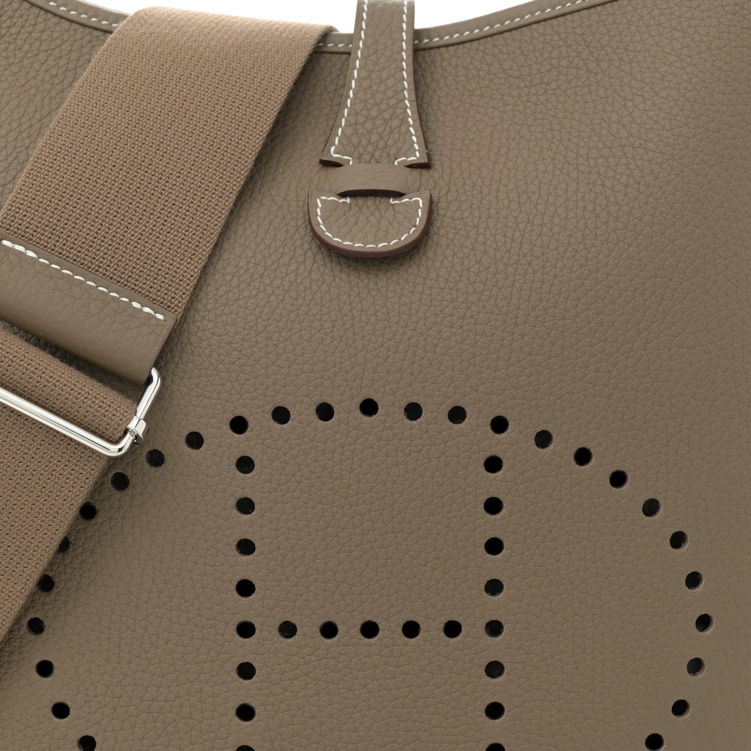 Hermes Taurillon Clemence Evelyne III PM Etoupe 8 of 10