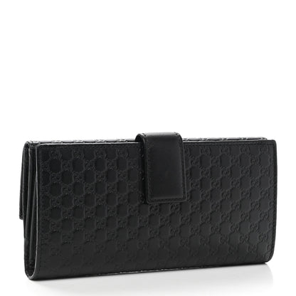 Gucci Microguccissima Continental Flap Wallet Black 3 of 9