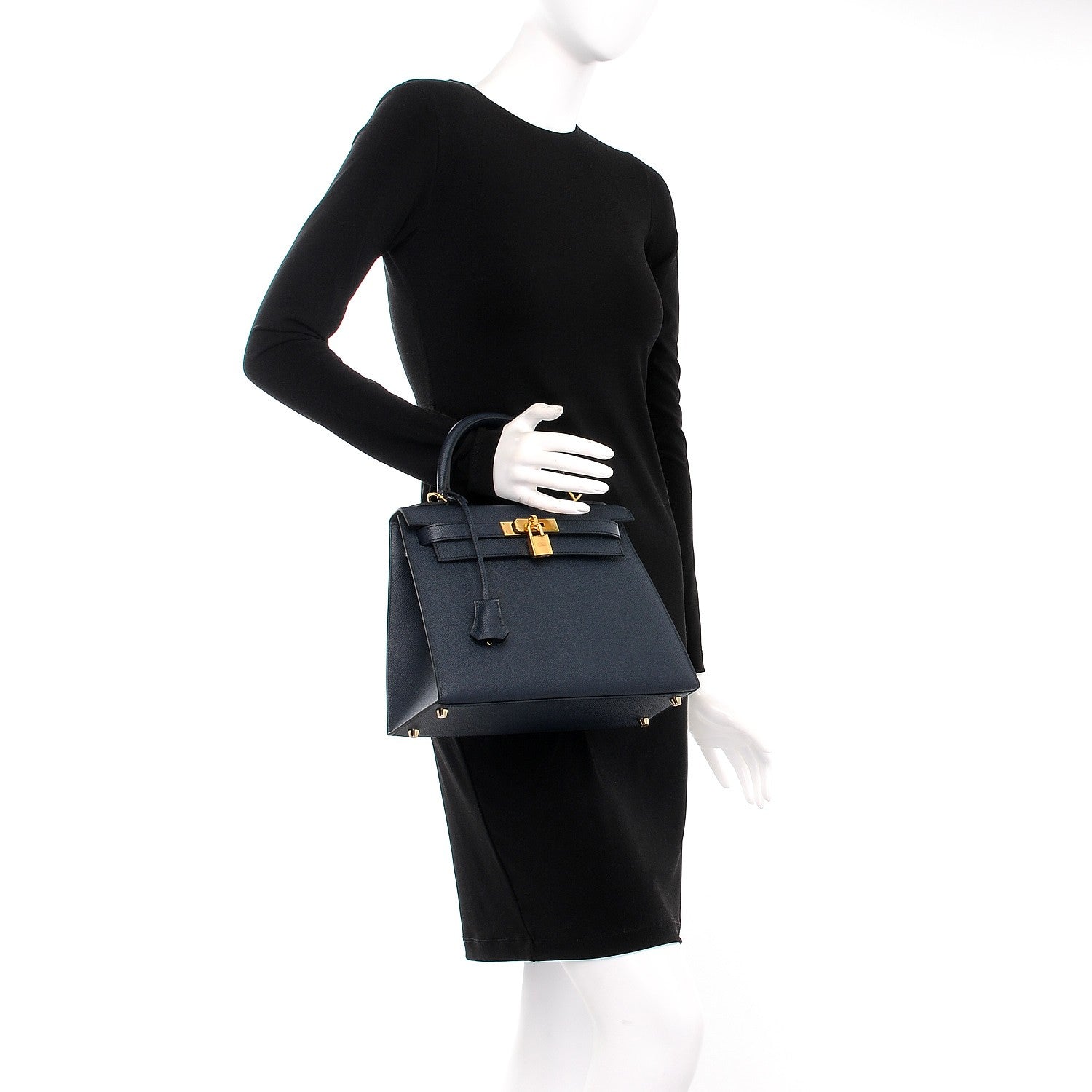 Hermes Epsom Kelly Sellier 28 Bleu Indigo 3 of 41