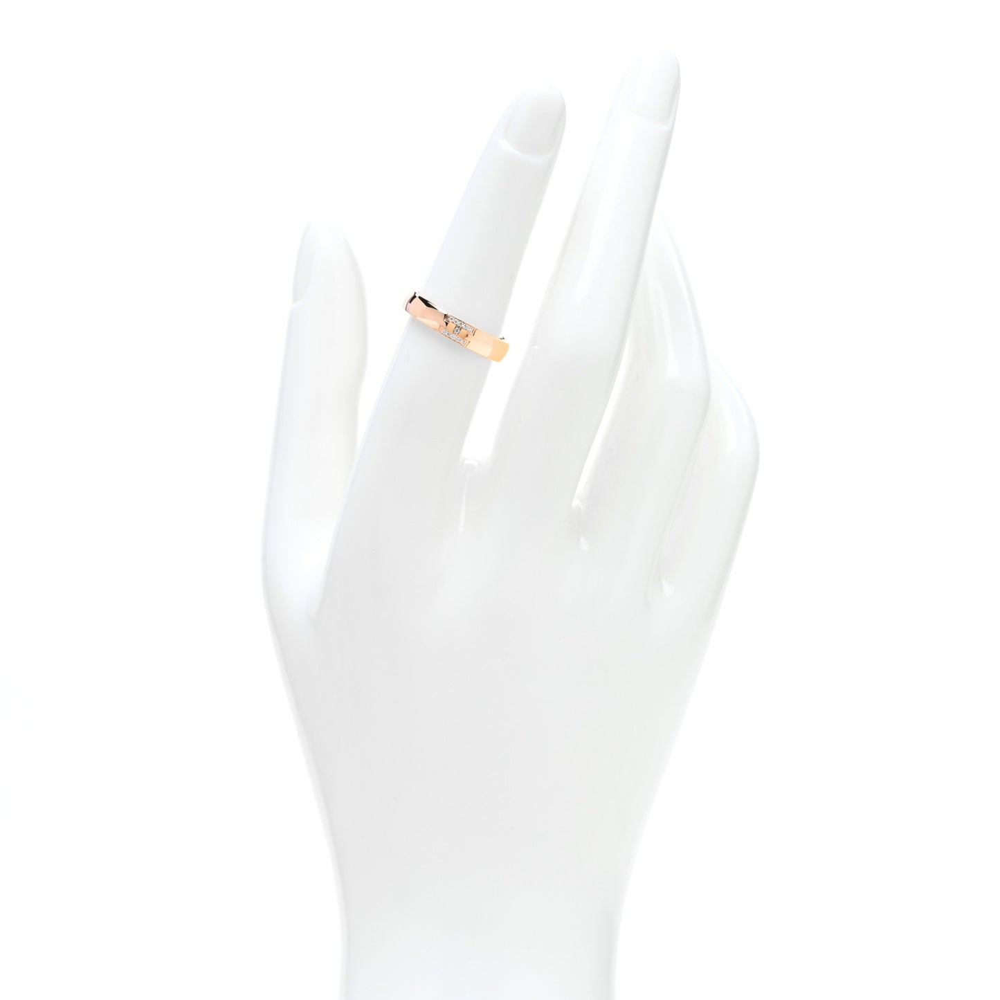 18K Rose Gold Diamond Ever Herakles Wedding Band Ring 52 6