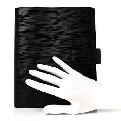 Louis Vuitton Epi Large Ring Agenda Black 2 of 9