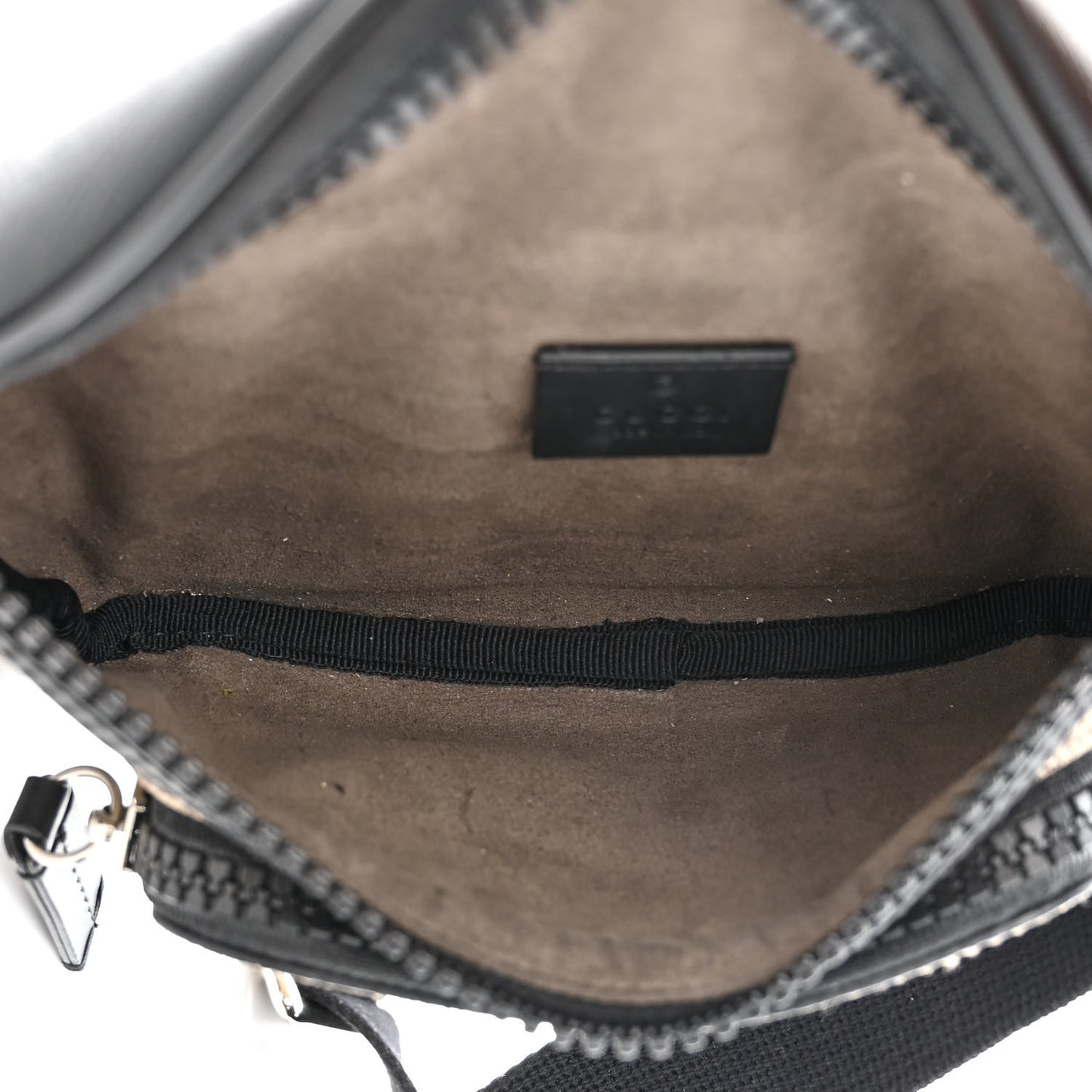 GG Supreme Monogram Belt Bag Black