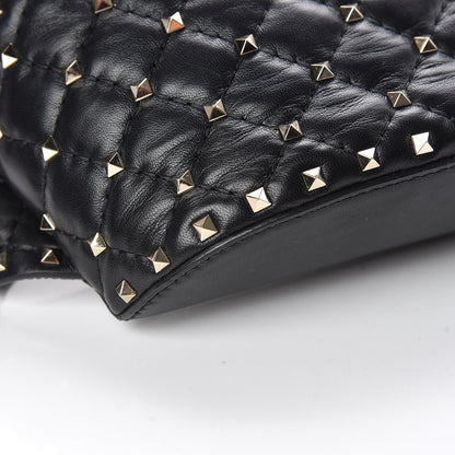 Valentino Garavani Lambskin Rockstud Spike Belt Bag 75 Black 5 of 9