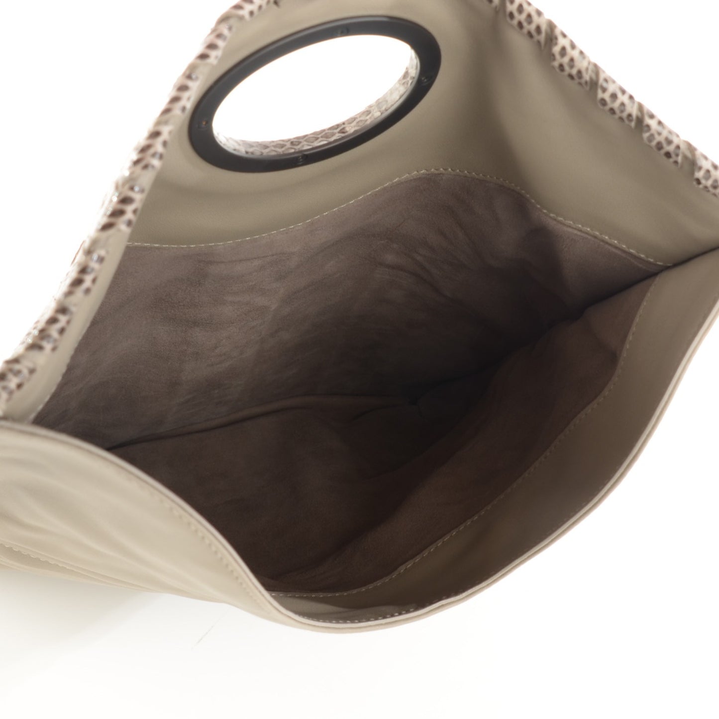 Glazed Ayers Livrea Intrecciato Turnlock Clutch Poussin