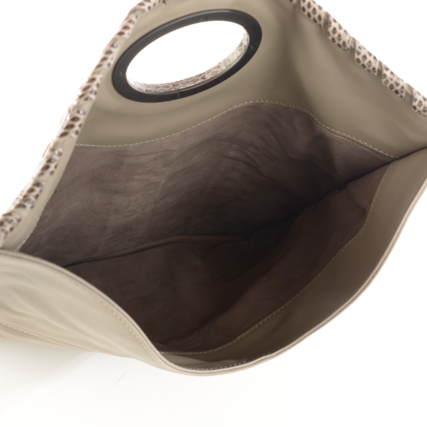 Bottega Veneta Glazed Ayers Livrea Intrecciato Turnlock Clutch Poussin 5 of 8