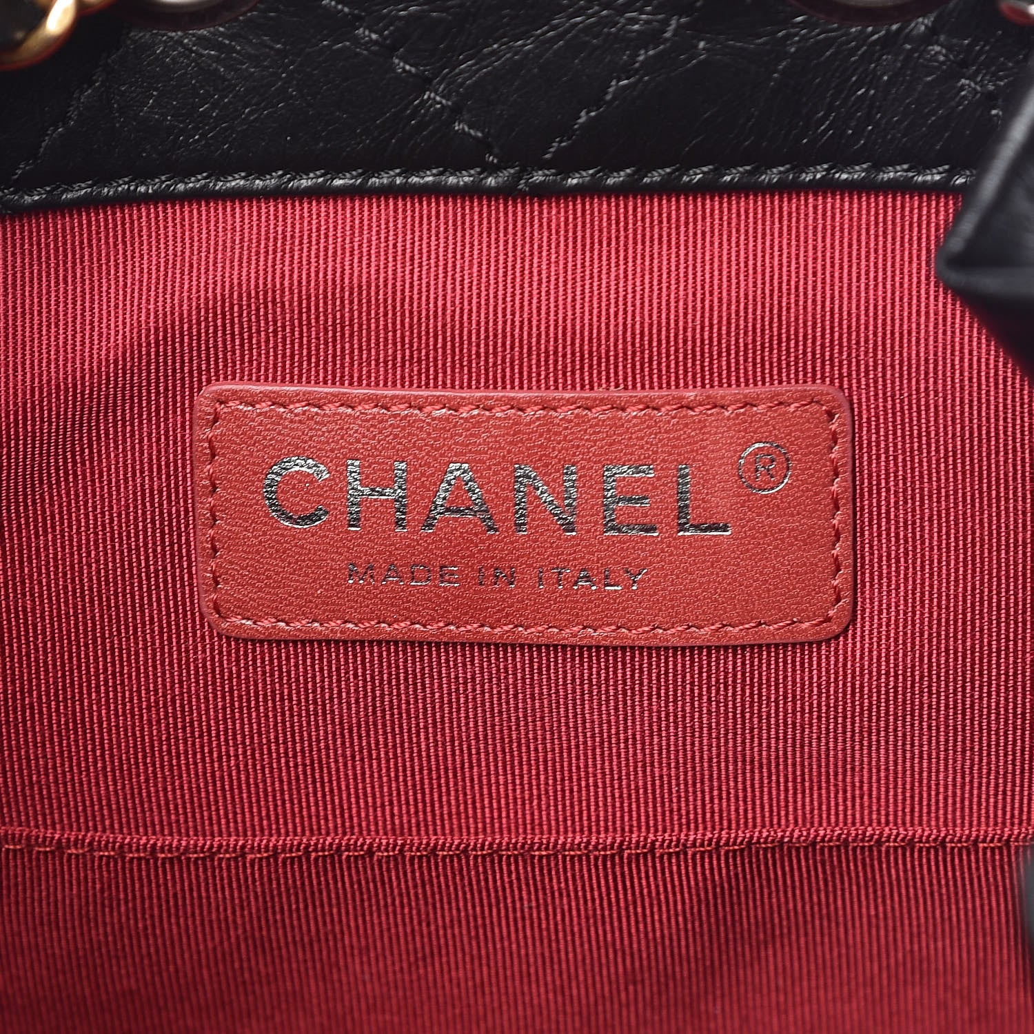 Chanel Aged Calfskin Quilted Small Gabrielle Backpack Black 6 of 14
