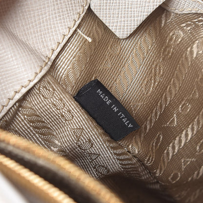 Prada Saffiano Lux Medium Tote Talco 7 of 23